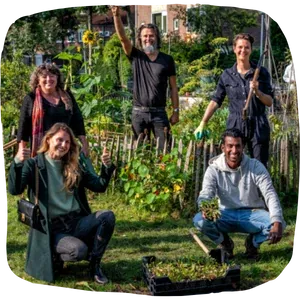 Bloemrijke klimaattuin bij het Meerwaldtplantsoen